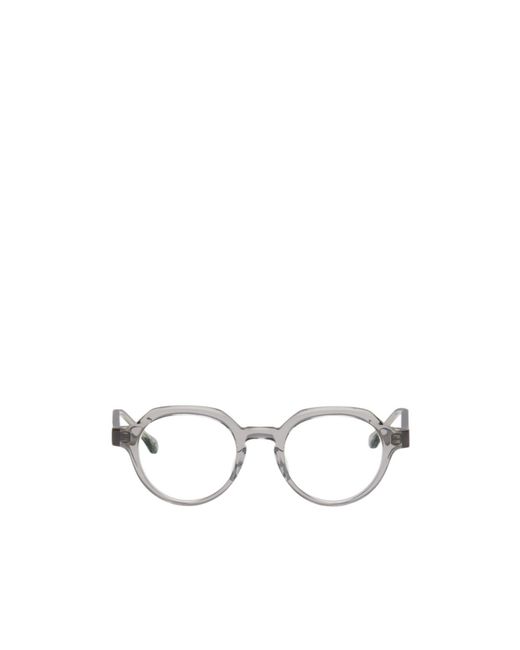 Matsuda White Full Frame Plain Mirror for men