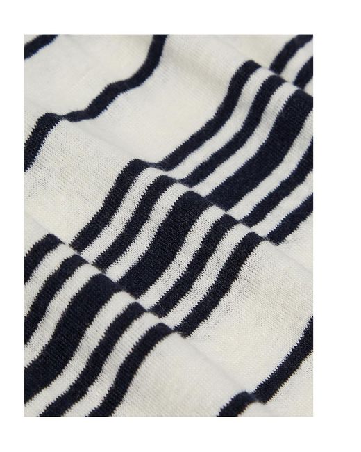 FRAME White Stripe Polo Shirt