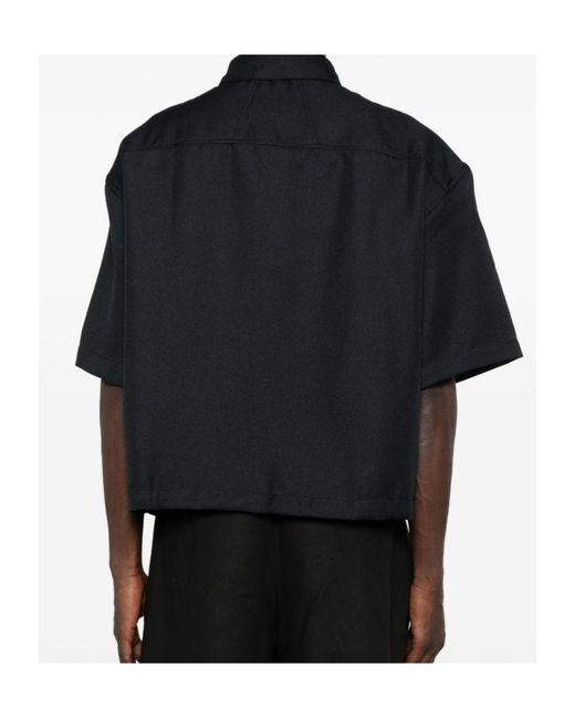 Rhude Black Cropped Shirt for men