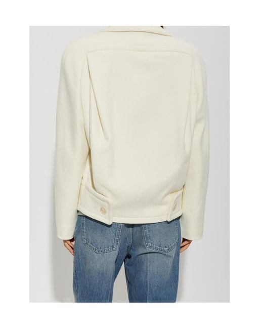 Stella McCartney White Double-Breasted Coat