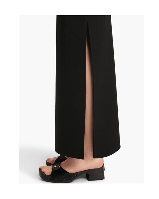 Khaite Black Lilth High-Waisted Midi Skirt