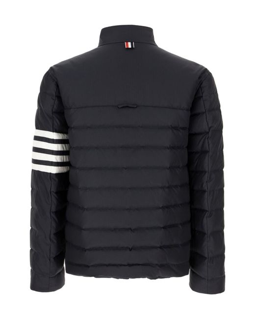 Thom Browne Black 4-Bar Quilted Jacket for men