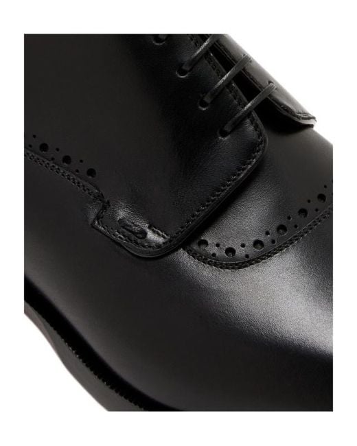 Christian Louboutin Black Brogued Derby Shoes for men