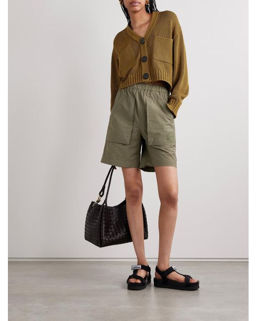 Proenza Schouler Green Sofia Long-Sleeved Cardigan