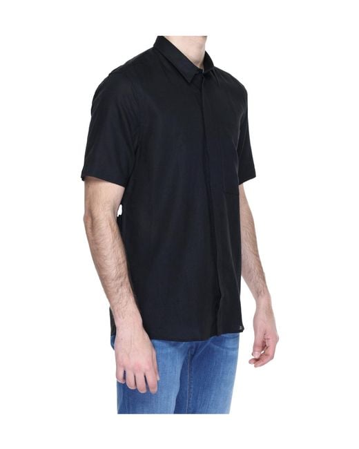 Antony Morato Black Short-Sleeved Shirt for men