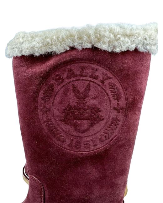 Bally Red Logo Boots
