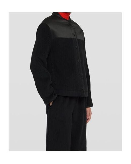 Jil Sander Black Panelled Fleece Jacket