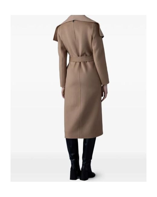 Mackage Brown Mai-Cn Belted Coat