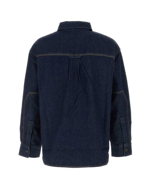 Agolde Blue Corwin Oversized Shirt for men