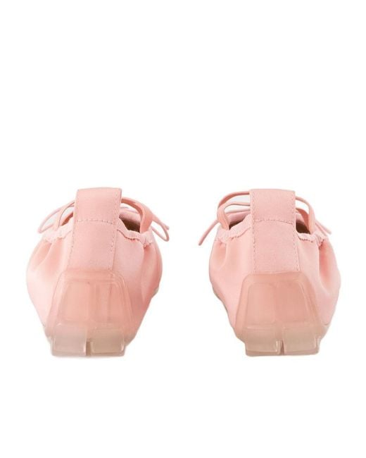 Simone Rocha Pink Bow Detailed Slip-On Ballerinas