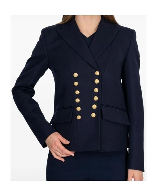 Seafarer Blue Wool Blazer