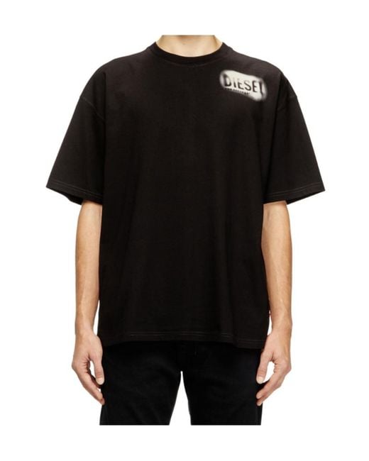 DIESEL Black T-Boxt-V-2 Crewneck T-Shirt for men