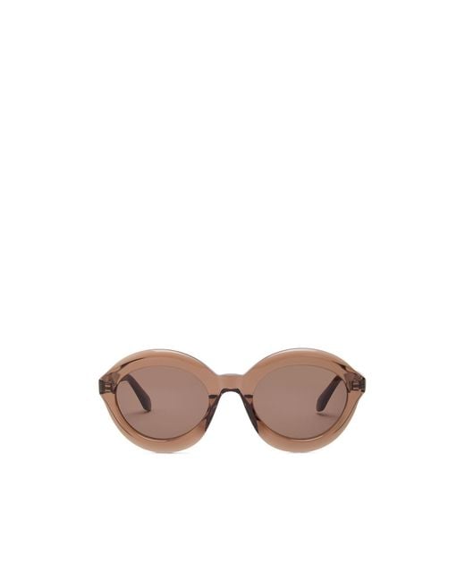 Alaïa Pink Round-Frame Sunglasses