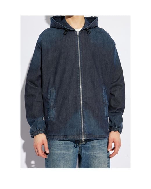 DIESEL Blue D-Wynny Jogg Denim Jacket for men