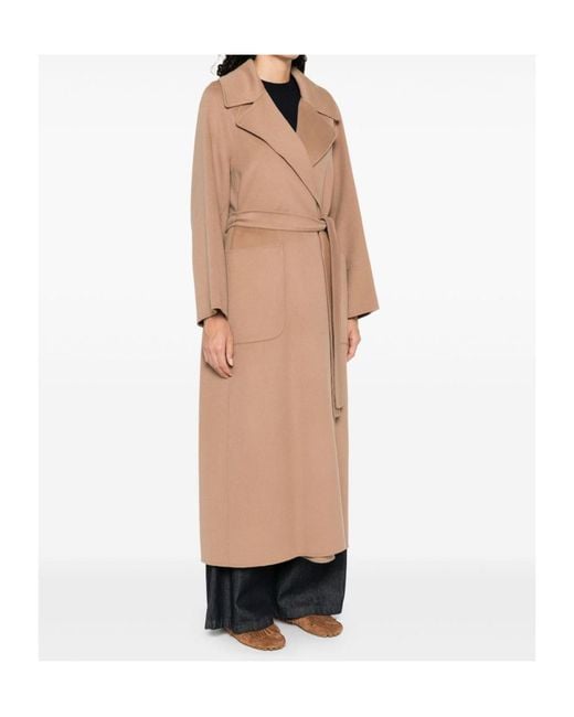 Max Mara Natural 'S Doris Belted Long-Sleeved Coat