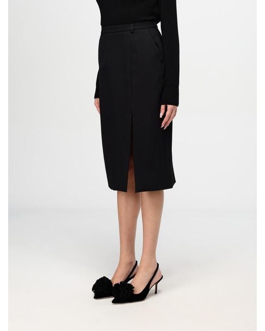 Dolce & Gabbana Black Knee-High Skirt
