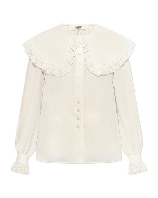 Chloé White Long Sleeve Shirt