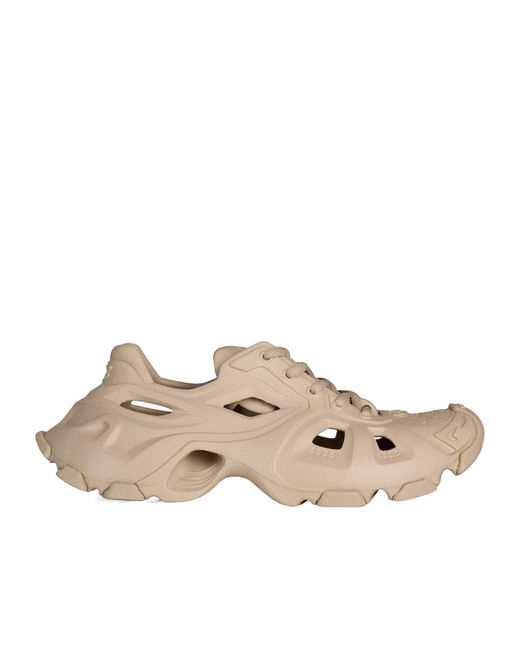 Balenciaga Natural Solid Color Low Top Sneakers