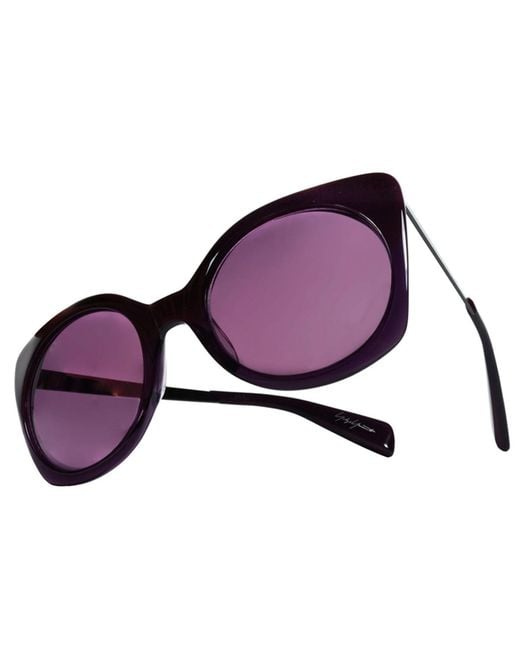 Yohji Yamamoto Purple Cat Glasses Sunglasses