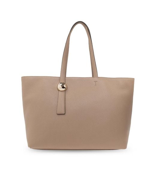 Furla Natural Sfera Zipped-Up Large Tote Bag