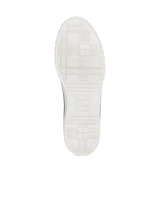 Thom Browne Gray Collegiate High-Top Sneakers for men