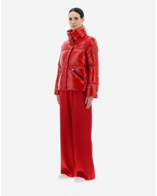 Herno Red High-Neck Down Jacket