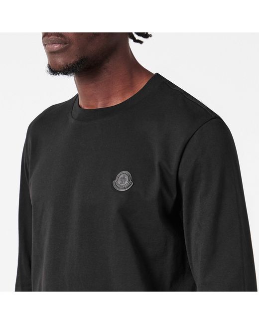 Moncler Black Casual Crew Neck Sweatshirt for men