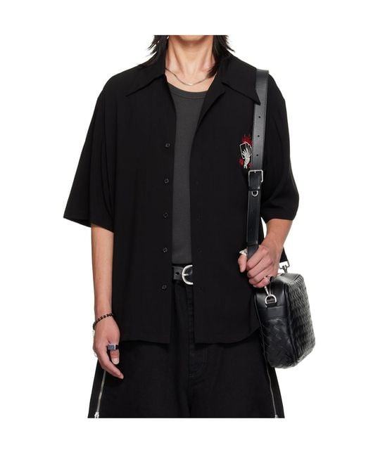 Lu'u Dan Black Uniform Shirt for men
