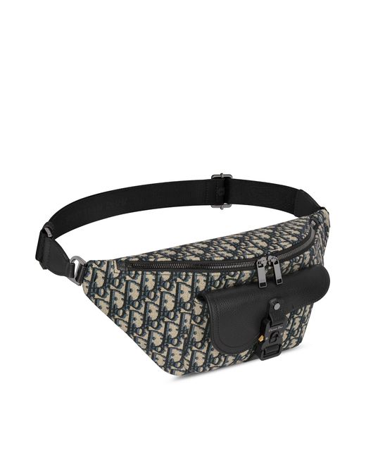 Dior Black Saddle Belt Bag for men
