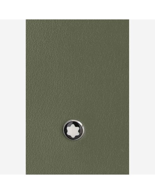 Montblanc Green Logo Stud Bi-Fold Wallet for men