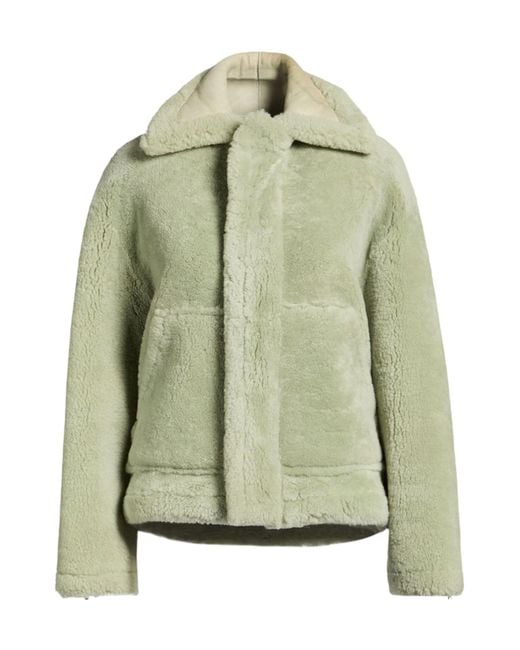 Jacquemus Green Minimalist Long-Sleeve Coat