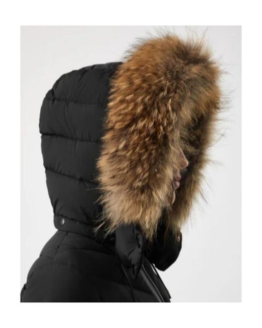 Mackage Black Hooded Down Jacket