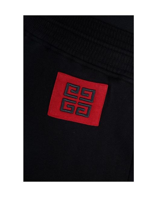 Givenchy Black Logo Decal Sweatpants for men