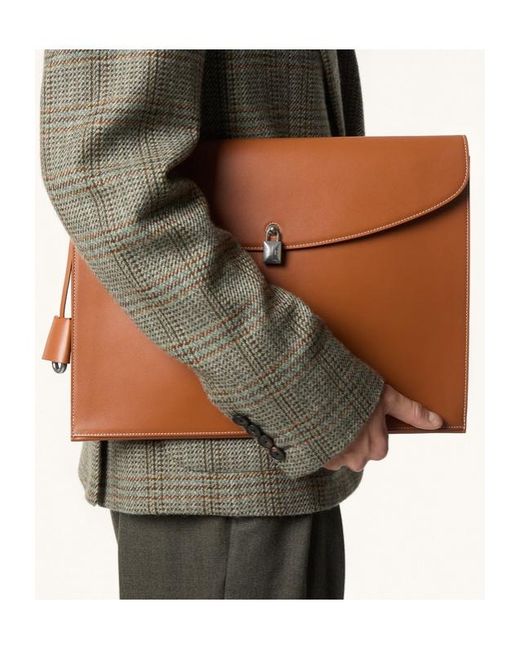 Loro Piana Brown Guardaroba Document Holder for men