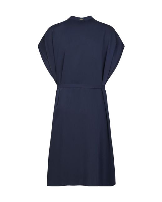 Herno Blue Belted Dress