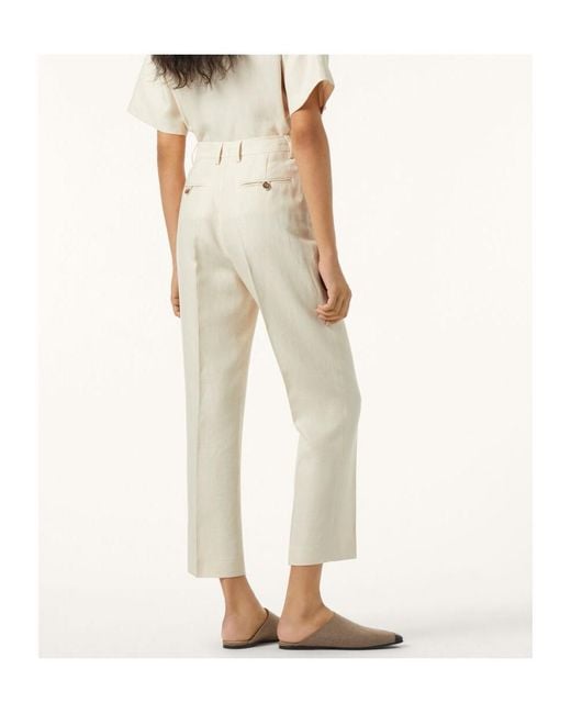 Loro Piana White Dermot Trousers