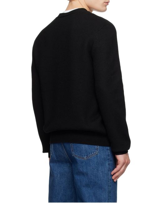 A.P.C. Black Kenny Button Cardigan for men
