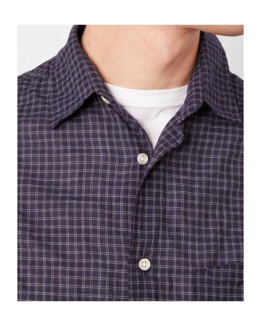 Officine Generale Blue Benoit Shirt for men