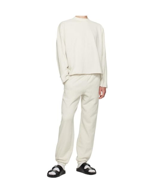 Entire studios White Heavy Long Sleeved Crewneck T-Shirt for men