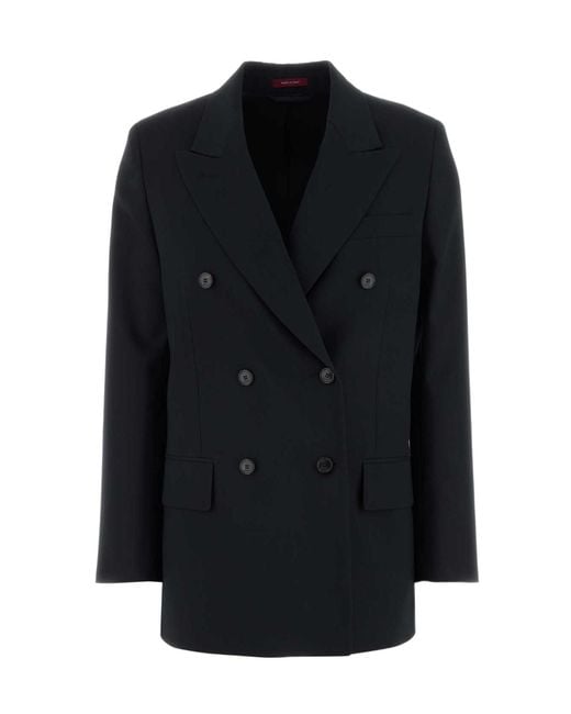 Gucci Black Collared Button-Up Jacket
