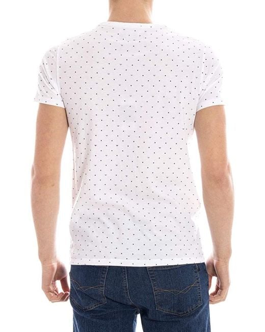 Armani Jeans White Logo Details T-Shirt for men
