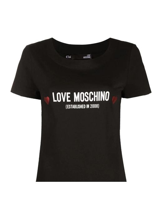Moschino Black Short-Sleeved Dress