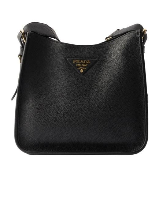 Prada Black Hobo Crossbody Bag