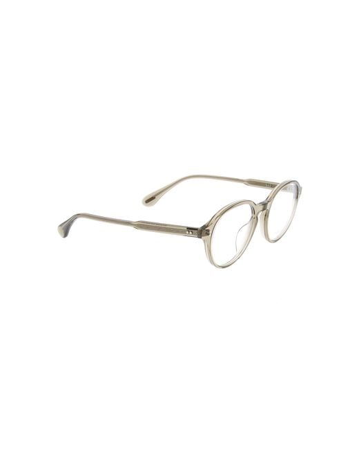 Oliver Peoples White Oval Frame Glasses for men