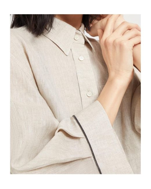 Brunello Cucinelli White Straight Shirt