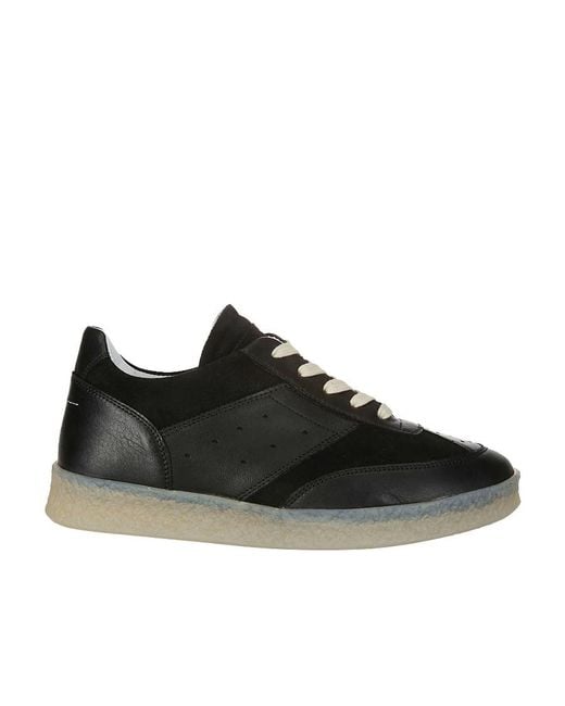 MM6 by Maison Margiela Black Replica Lace-Up Sneakers