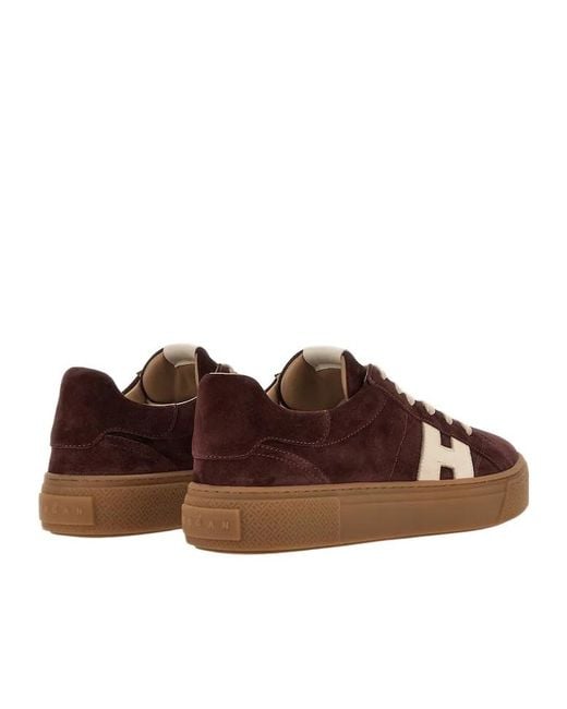 Hogan Brown Crosswind Low-Top Sneakers for men
