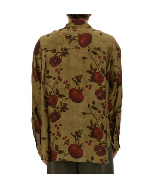 Uma Wang Green Long Sleeve Shirt for men