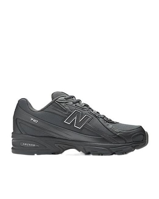 New Balance Gray 740 Lace-Up Sneakers for men