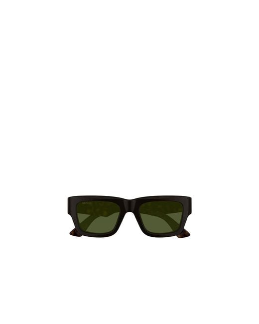 Gucci Black Eyewear Rectangular Frame Sunglasses for men